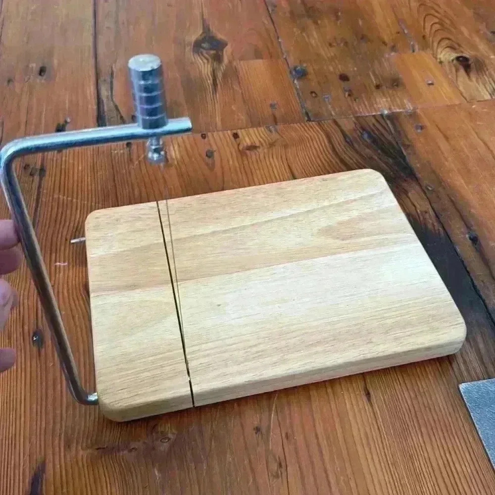 Kamenstein Thailand teak wood cheese board and slicer